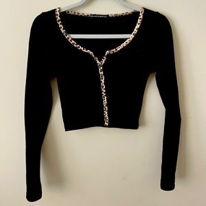 Brandy Melville, button down long sleeve top